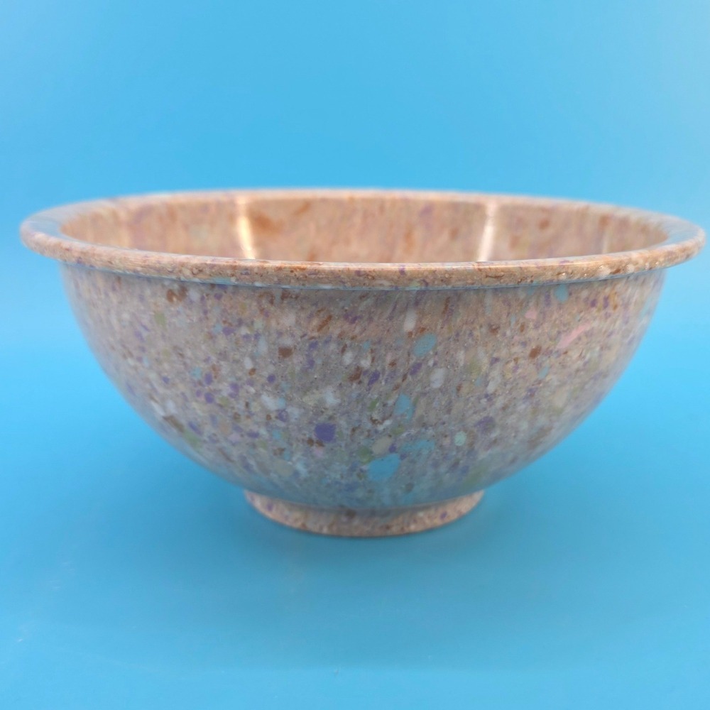 Vintage Texas Ware Confetti‎ Melamine Bowl 118 Multi Color Lavender Splatter 10"